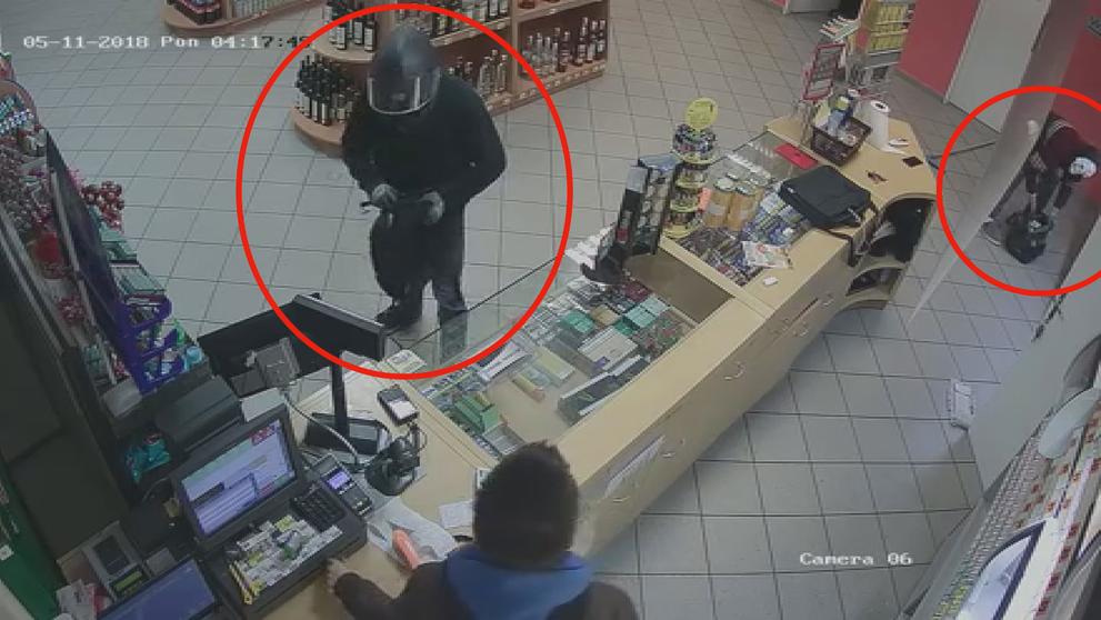 Přepadení benzinové čerpací stanici u obce Hevlín