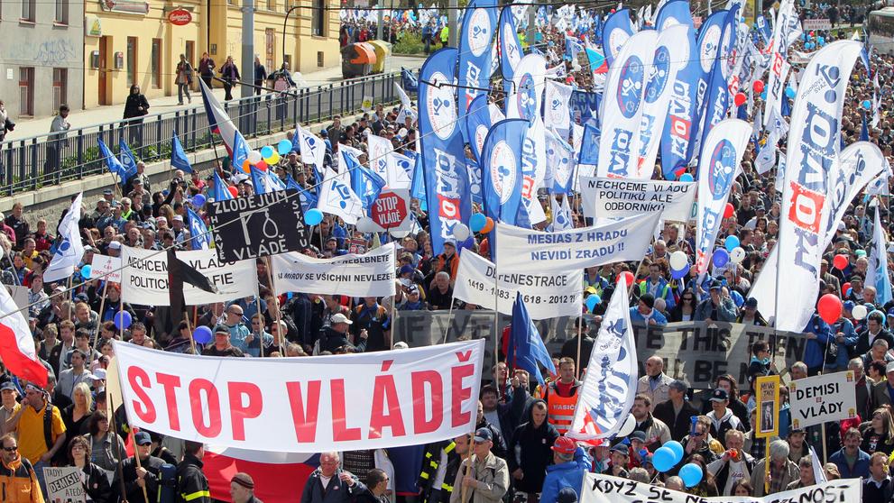 Demonstrace proti vládním reformám - 4