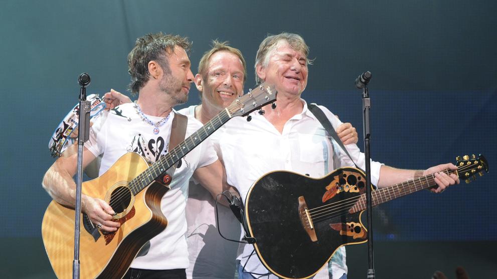 Zleva Paul Rogers, Simon Kirk a Mick Ralphs, 8. 8. 2008 Hollywood