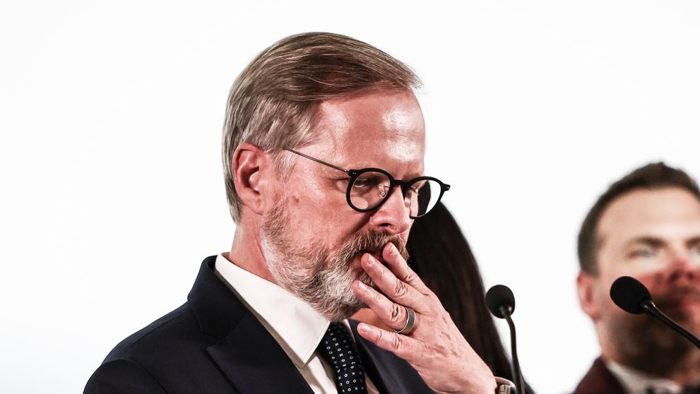 Petr Fiala ve štábu SPOLU