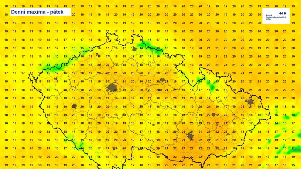 Denní maxima – pátek