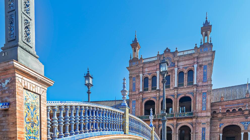 Španělsko Plaza de España v Seville (2)