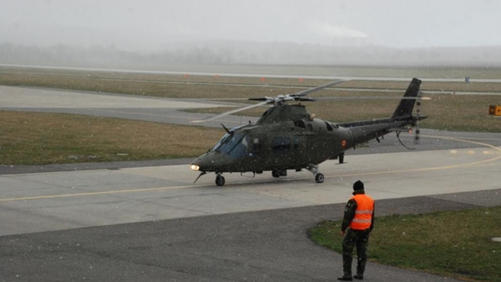 Belgické vrtulníky A-109 v Náměšti - 2