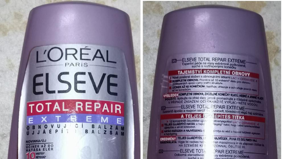 L’ORÉAL PARIS ELSEVE, TOTAL REPAIR EXTREME, OBNOVUJÍCÍ BALZÁM