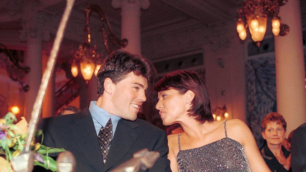 Jaromír Jágr a Nicole Lenertová