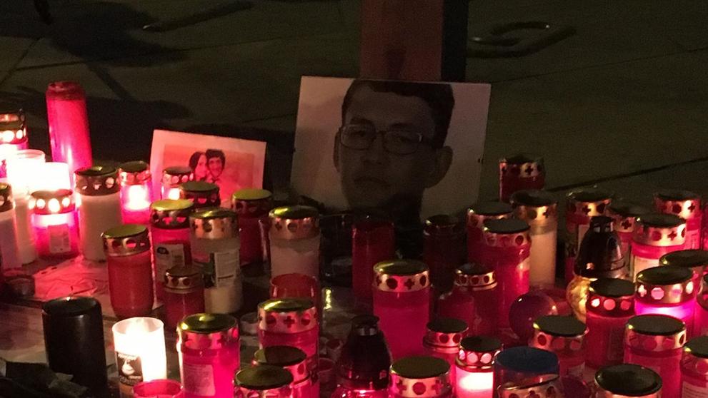 Pieta za zavražděného slovenského novináře na Václavském náměstí - 3