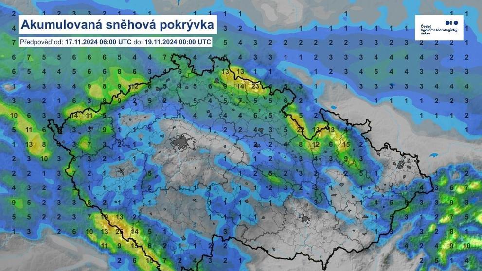 Předpověď počasí na nejbližší dny (1)