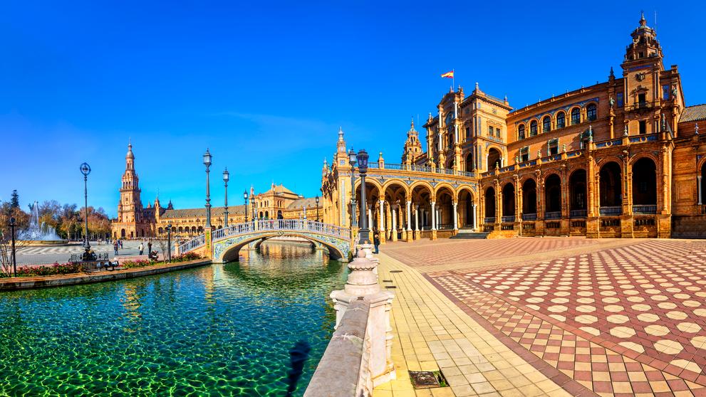 Španělsko Plaza de España v Seville