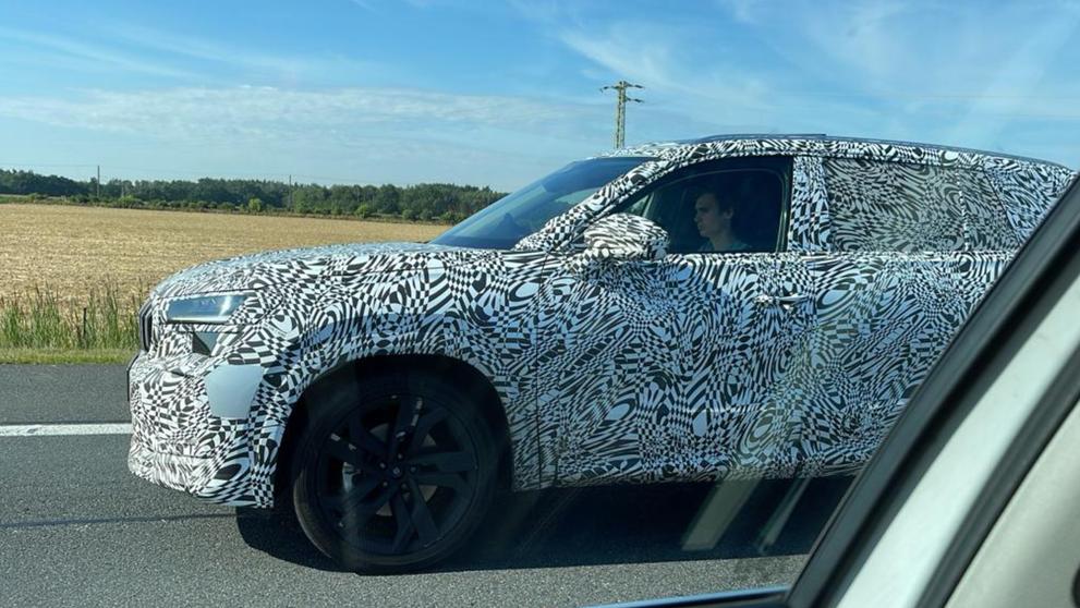 Testovací vůz Škody Kodiaq