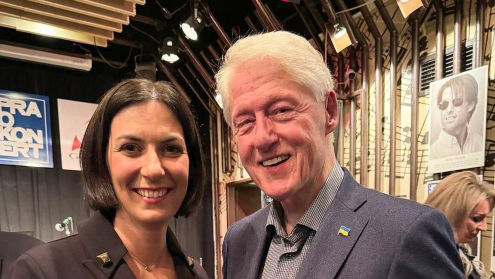 Markéta Pekarová Adamová a Bill Clinton