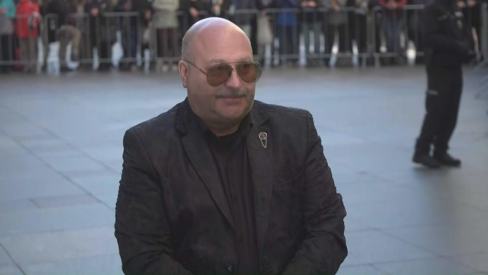Michal David na pohřbu Karla Gotta