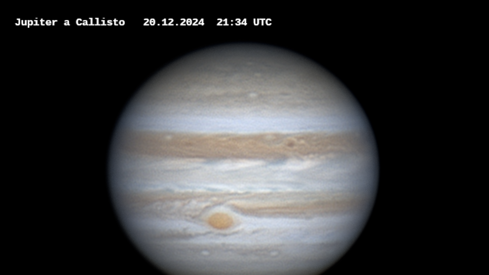 Jupiter a Callisto, 20. 12. 2024