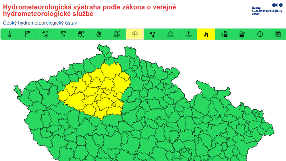 Výstraha ČHMÚ