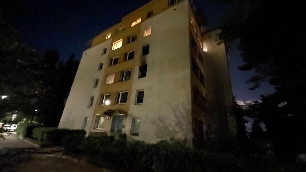 Požár paneláku v Kobylisích - 2