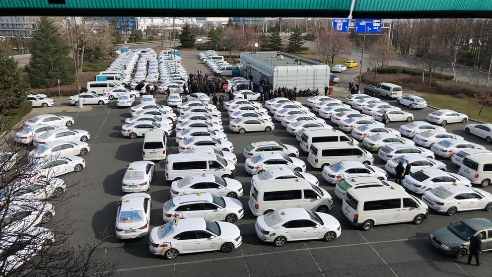 Protesty taxikářů