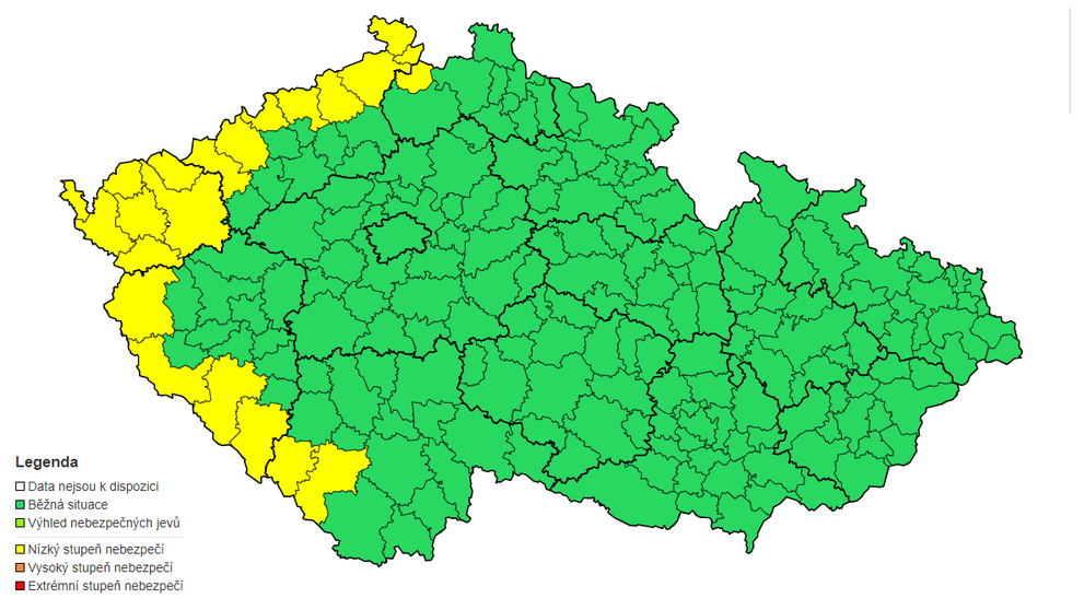 Výstraha ČHMÚ