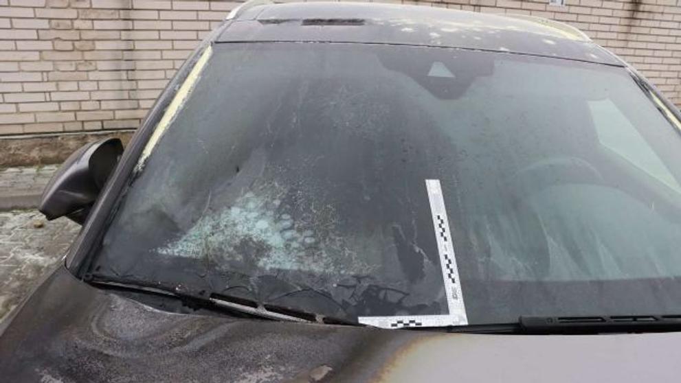 Zapálené auto na Prostějovsku