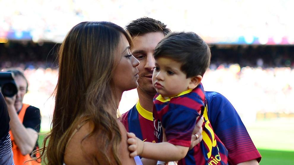 Lionel Messi s rodinou - 2