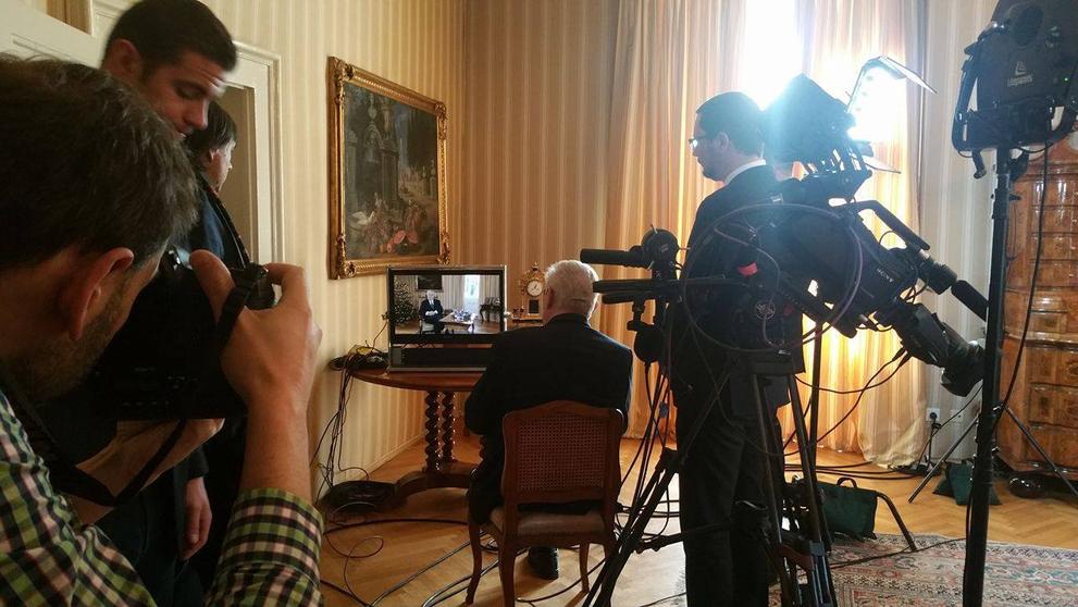 Natáčení vánočního poselství prezidenta Miloše Zemana - 4