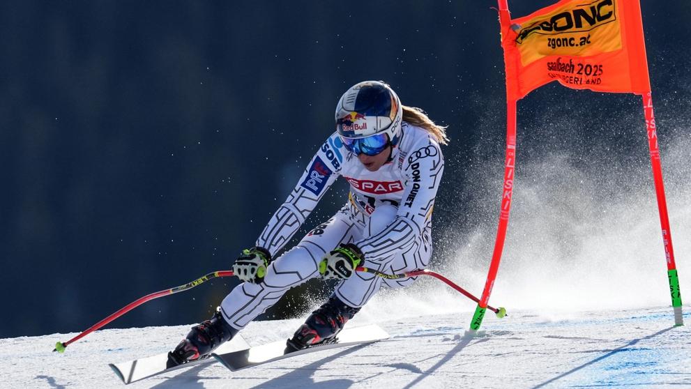 Ester Ledecká při MS v rakouském Saalbachu
