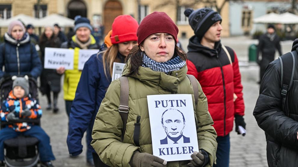 Demonstrace za propuštění Alexeje Anatoljeviče Navalného v Polsku, 21. 1. 2024