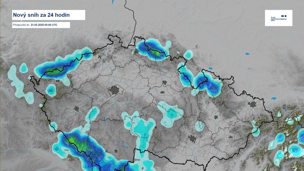 Mapa sníh