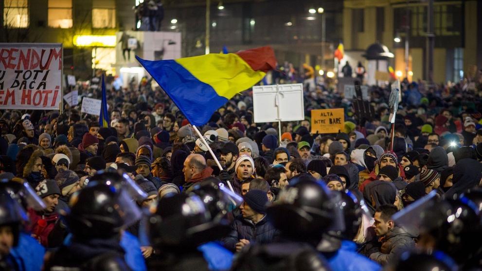 Vládní protest v Rumunsku - 1