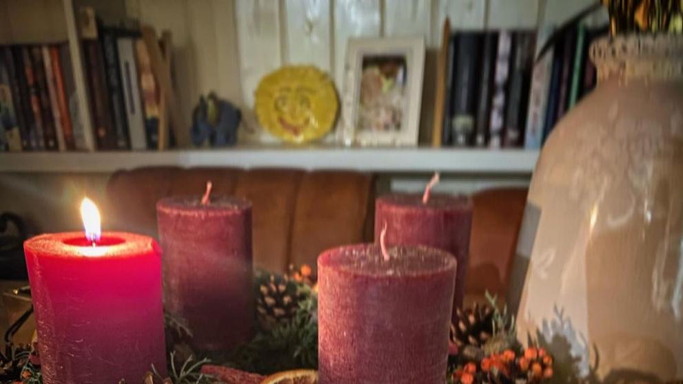Adventní věnec Richarda Krajča