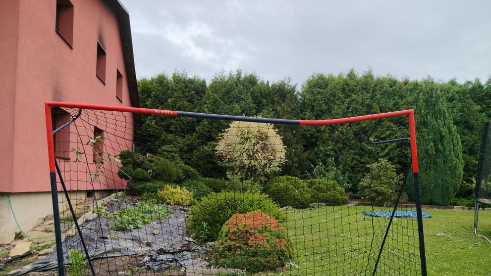 Škody po vichřici v Horní Suché
