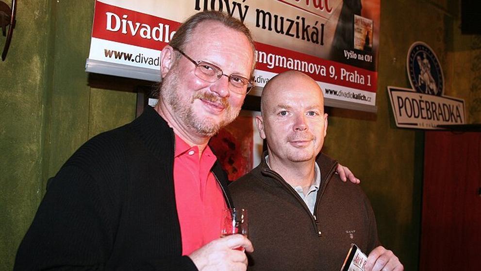 Autor hudby k muzikálu Jack Rozparovač Vašo Patejdl a ředitel Divadla Kalich Michal Kocourek. 