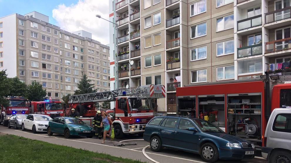 Požár v bytě na Černém mostě - 3