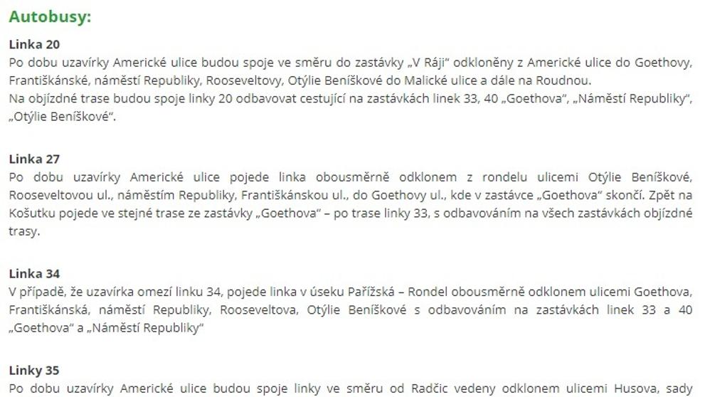 Dopravní omezení v Plzni kvůli Pompeovi - 3