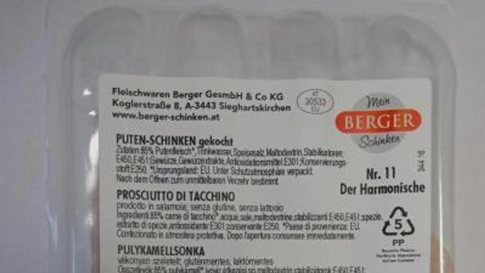 Mein BERGER Schinken Puten Schinken - Krůtí vařená šunka