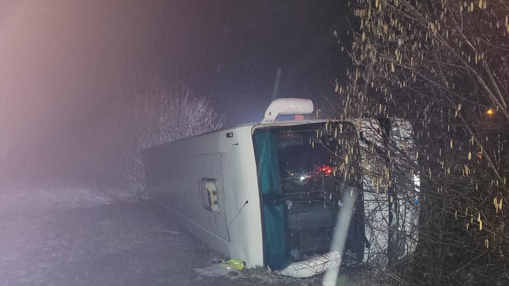 Nehoda autobusu v Žermanicích