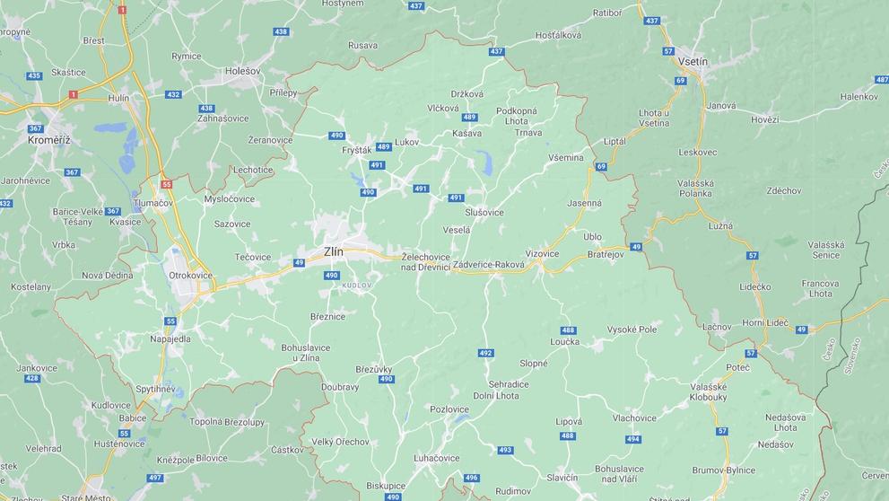 Zlínský kraj - okres Zlín