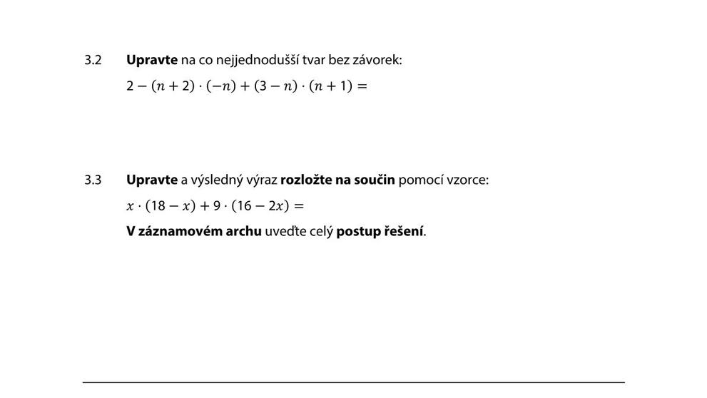 Didaktický test z matematiky – 1. řádný termín (3)