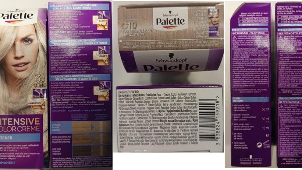 Barva na vlasy Schwarzkopf Palette, odstín 10-1