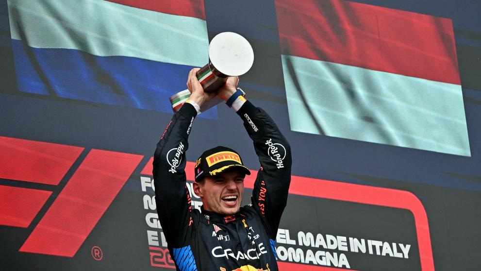 Max Verstappen slaví