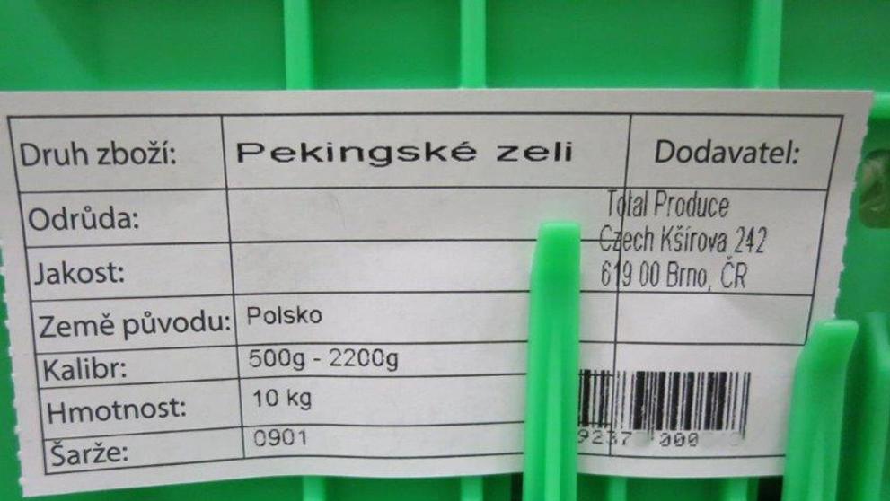 Zelenina s nadlimitní přítomností pesticidů - 3