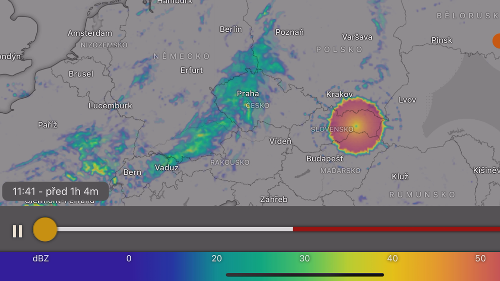 Úkaz na meteorologickém radaru – 2