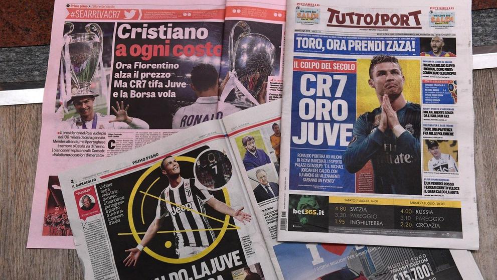 Noviny v Itálii píšou o přestupu Ronalda