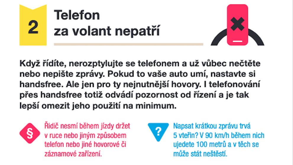 Desatero určené čerstvým držitelům řidičáku