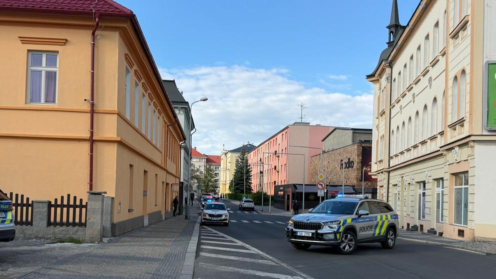 Zásah policistů v Chomutově