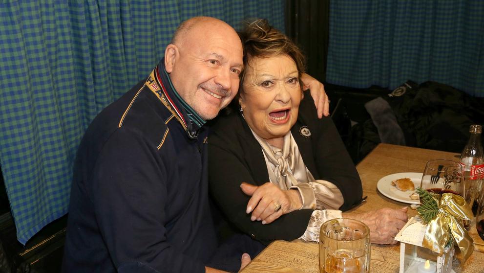 Jiřina Bohdalová a Michal David, 22. 12. 2024 Vánoční večírek Divadla Brodway