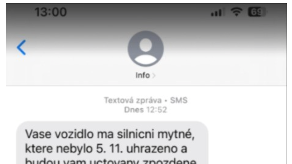 Ukázky podvodných SMS