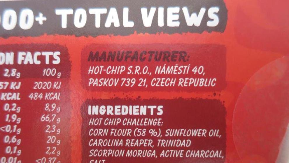 Chipsy obsahují vysoký obsah kapsaicinoidů (2)