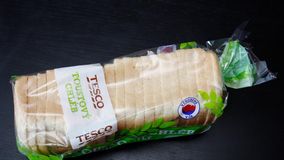 Test - toustový chléb - Tesco