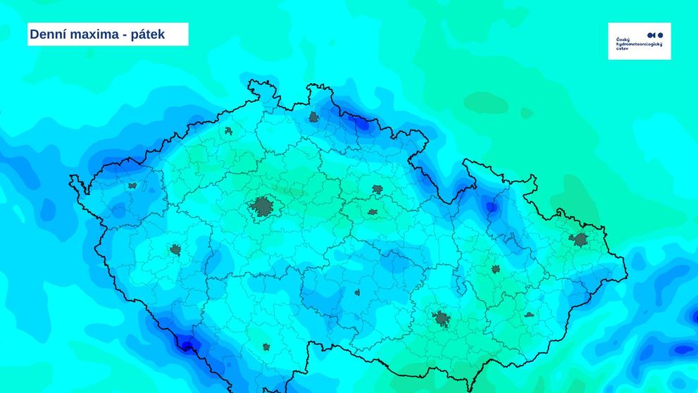 Denní maxima - pátek