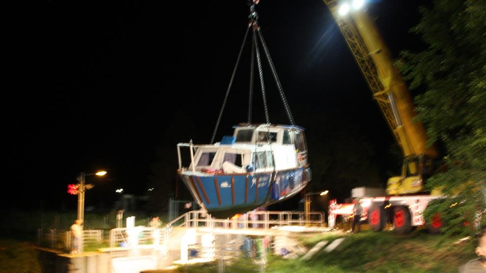 Potopení lodě na Baťově kanále - 11