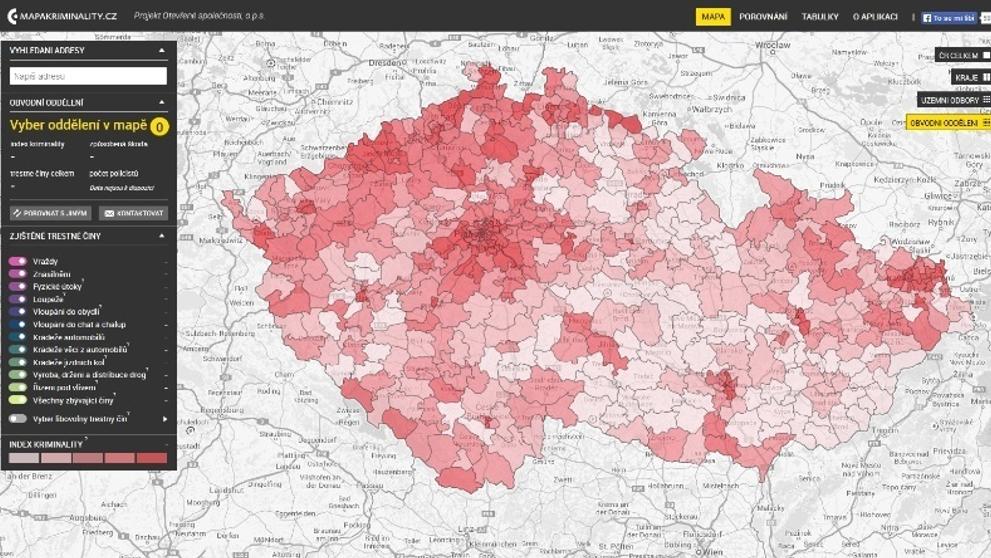 Mapa kriminality - 2